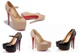 Scarpins plataforma salto 14cm preto ou nude