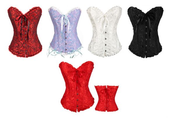 Corselet plissado com babados