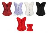 Corselet plissado com babados